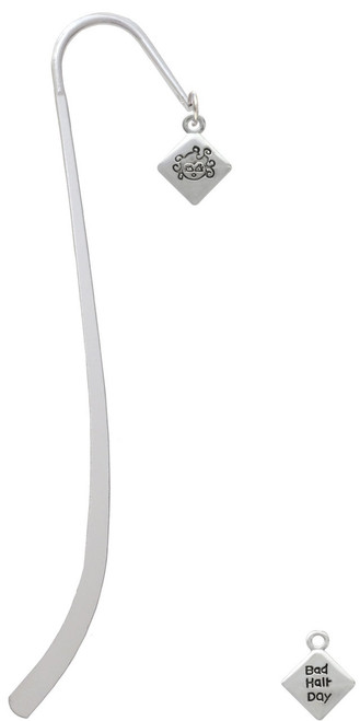 2-D ''Bad Hair Day'' with Girl Charm Bookmark