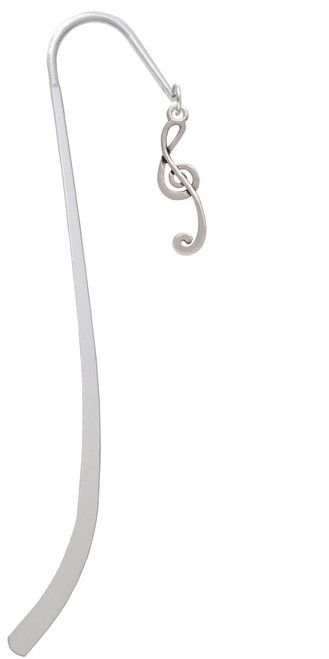 Long Curly Clef Charm Bookmark