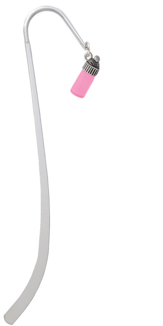 3-D Pink Baby Bottle Charm Bookmark