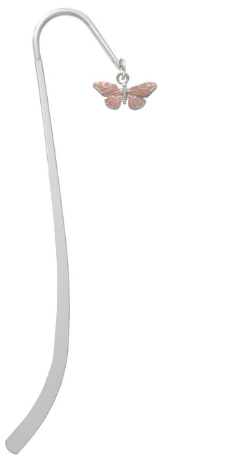 Small Pink Butterfly Charm Bookmark