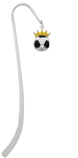 Soccer ball - Crown Charm Bookmark