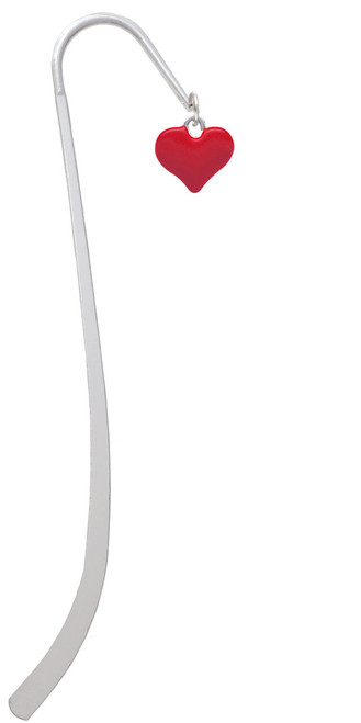 3-D Red Puffy Heart Charm Bookmark