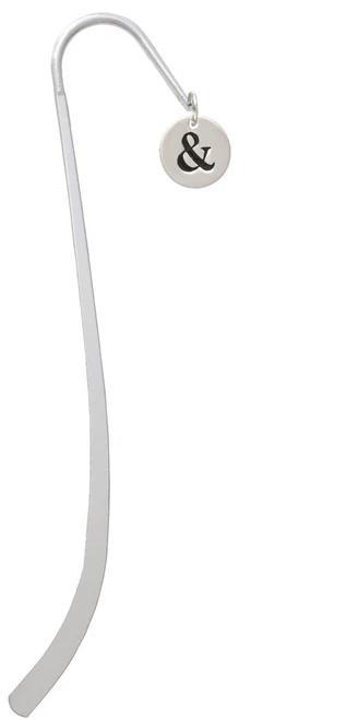 Disc 1/2'' - Symbol - Ampersand - & - Charm Bookmark