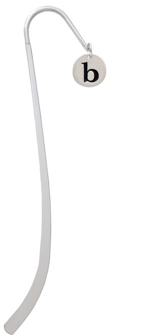 Disc 1/2'' Initial - b - Charm Bookmark