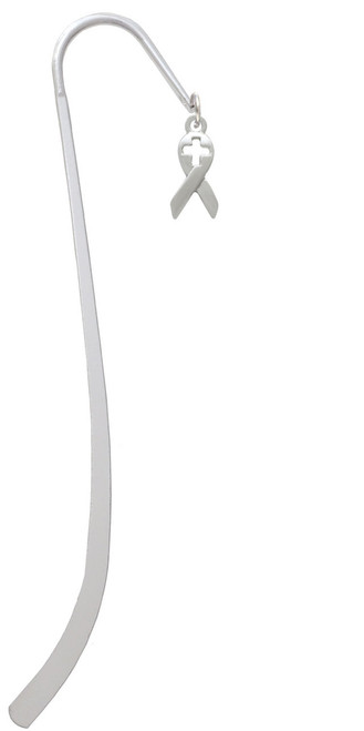 Ribbon with Cross Cutout Charm Bookmark