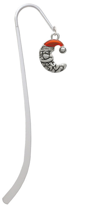 Small Crescent Moon Santa Charm Bookmark