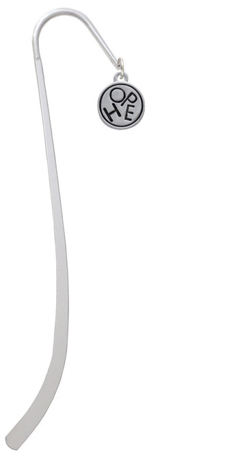 Hope in Circle Charm Bookmark