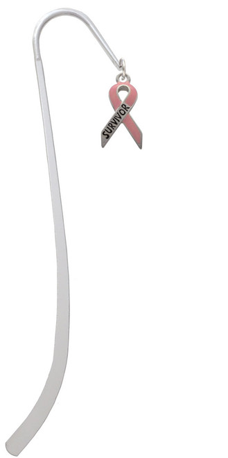 Pink Ribbon ''Survivor'' Charm Bookmark