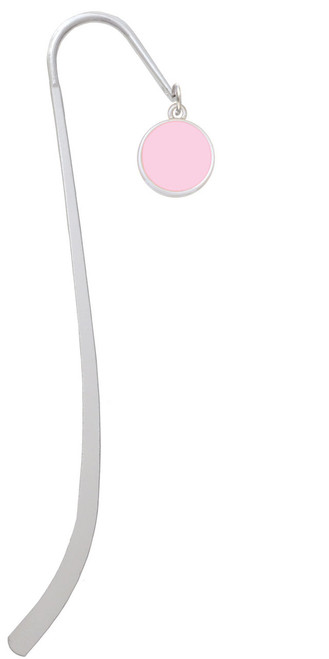 Small Pink Enamel Disc Charm Bookmark