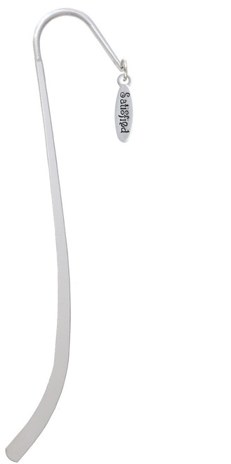 Satisfied Oval Charm Bookmark