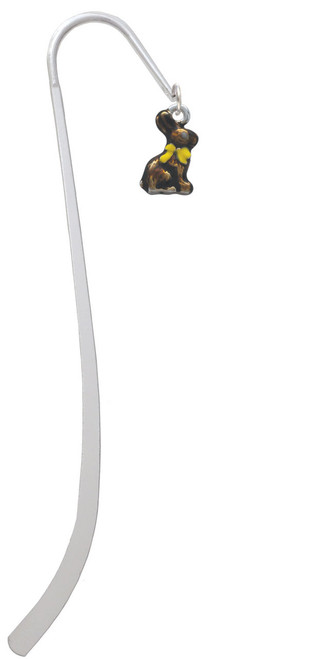 3-D Chocolate Bunny Charm Bookmark