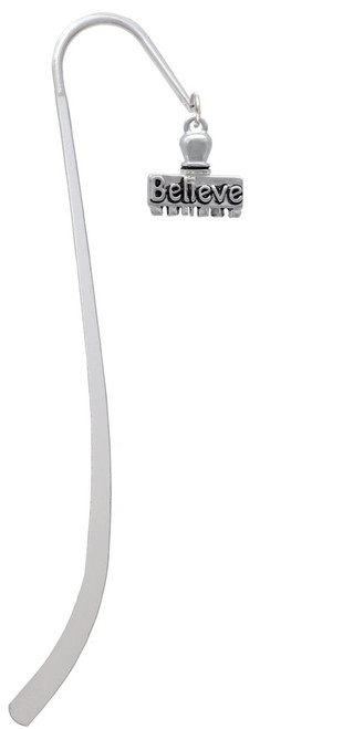 3-D ''Believe'' Stamp Charm Bookmark