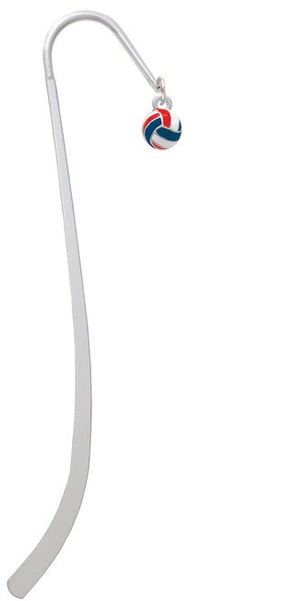 3-D Red White & Blue Volleyball Charm Bookmark
