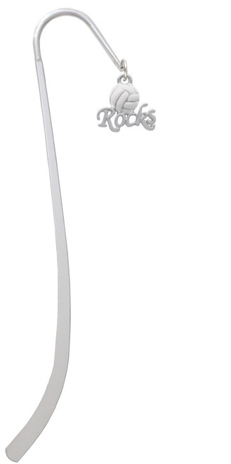 Enamel Volleyball ''Rocks'' Charm Bookmark