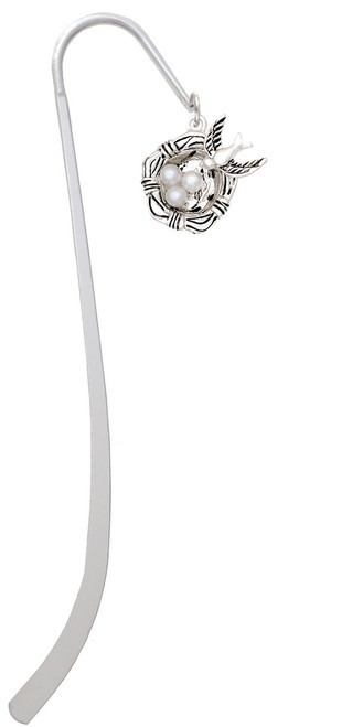 Birds Nest with Eggs Charm Bookmark