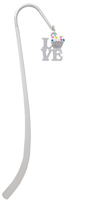 Love with Vanilla Cupcake Charm Bookmark