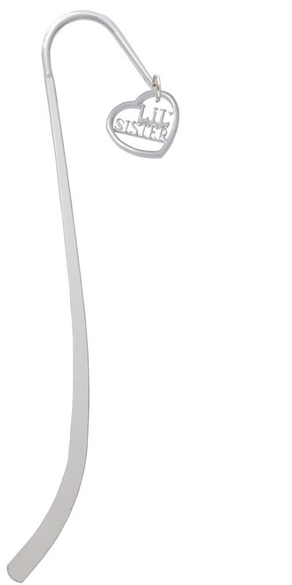 Lil Sister in Open Heart - 5/8'' Charm Bookmark