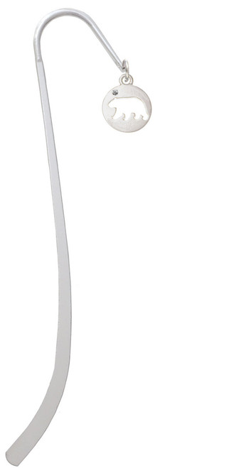 Bear Silhouette Charm Bookmark