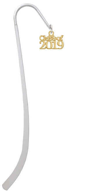 Gold Tone Class of 2019 Charm Bookmark