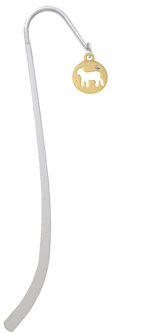 Gold Tone Lamb Silhouette Charm Bookmark