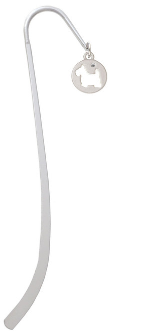 Scottie Dog Silhouette Charm Bookmark