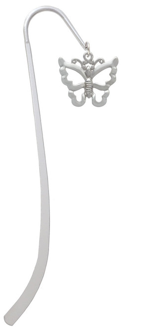 Large Open Butterfly Charm Bookmark