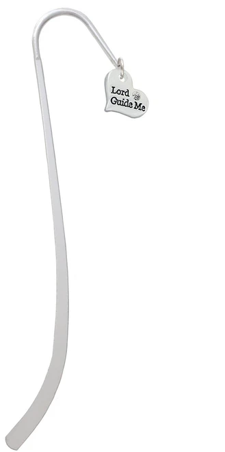 Small Lord Guide Me Heart Charm Bookmark