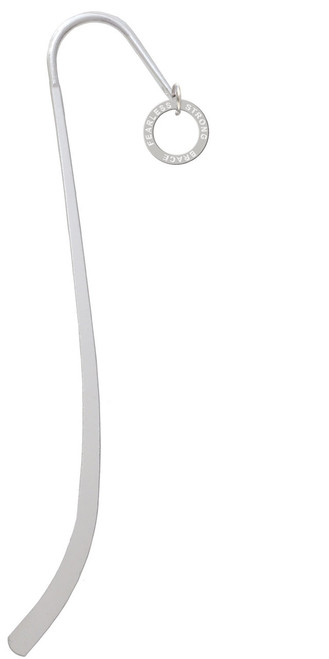 Strong Brave Fearless Infinity Ring Charm Bookmark
