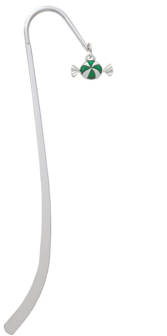 Green Peppermint Candy Charm Bookmark