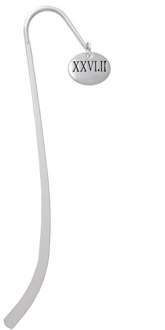 Marathon Roman Numeral Charm Bookmark