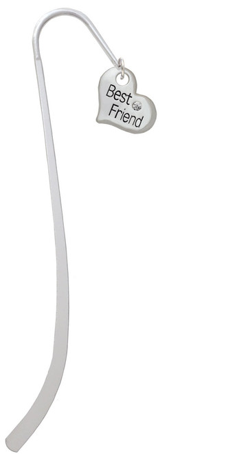 Large ''Best Friend'' Heart Charm Bookmark