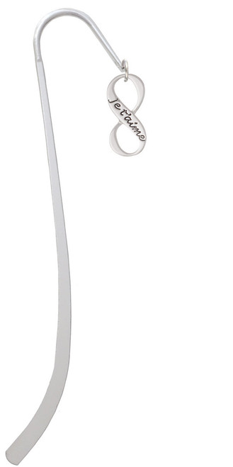 Je T'aime Infinity Sign Charm Bookmark