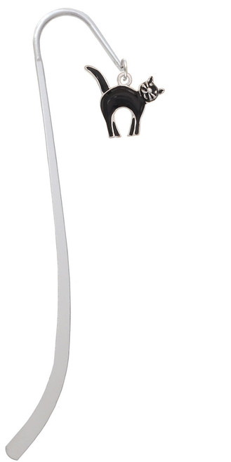 Black Standing Cat Charm Bookmark