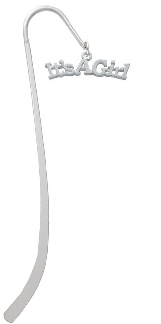 Large ''It's a Girl'' Charm Bookmark