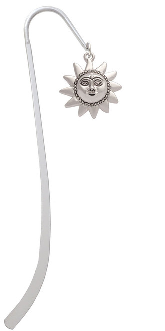 Medium Sun Face with Beaded Edging Charm Bookmark
