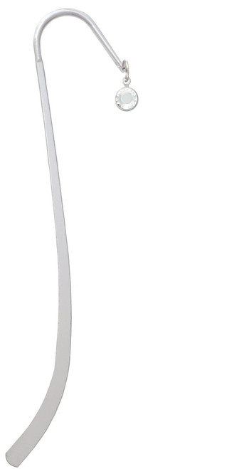 Crystal Clear Channel Drop Charm Bookmark