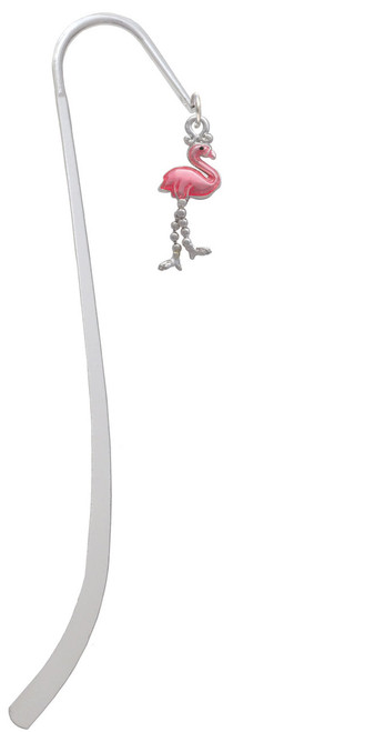Flamingo with Dangle Legs Charm Bookmark