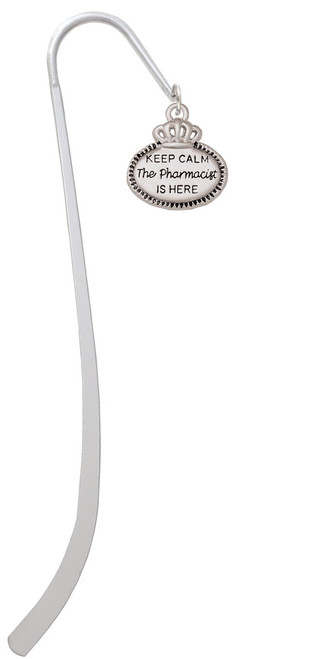 Keep Calm The Pharmacist is Here Charm Bookmark