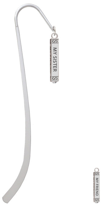 Always My Sister Bar Charm Bookmark