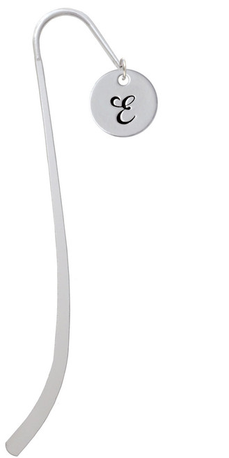 Large Script Letter - E - 3/4'' Disc - Charm Bookmark