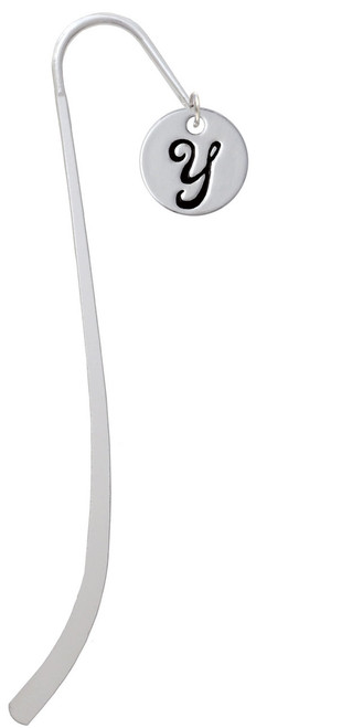 Large Script Letter - Y - 3/4'' Disc - Charm Bookmark