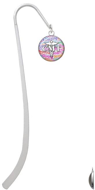 Domed Multi Color CMT Charm Bookmark