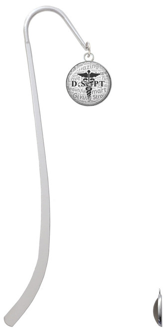 Domed Black DScPT Charm Bookmark