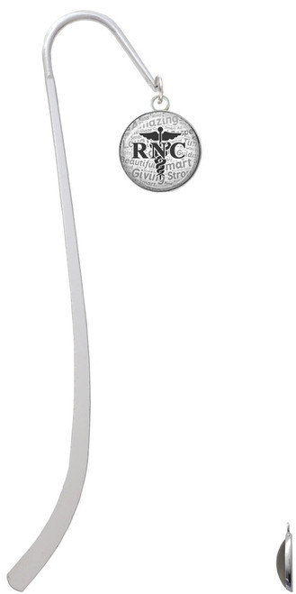 Domed Black RNC Charm Bookmark