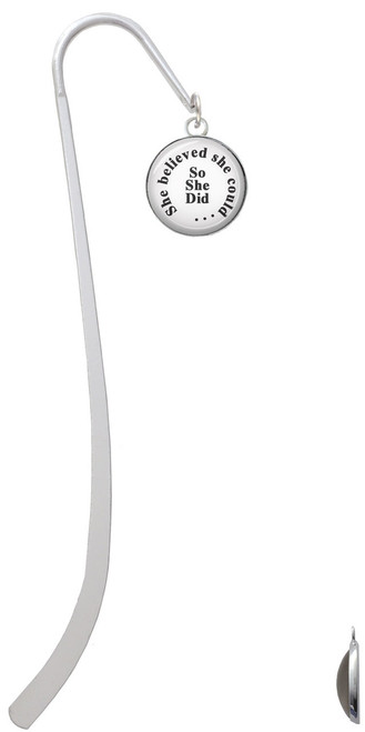 Domed She Believed She Could So She Did Charm Bookmark
