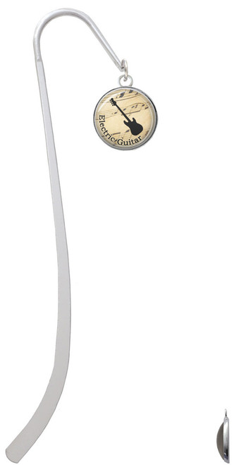 Domed Music - Electric Guitar Charm Bookmark