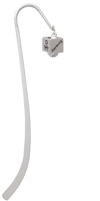 Chinese Symbol Harmony Square Spinner Charm Bookmark