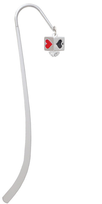 Card Suits Square Spinner Charm Bookmark