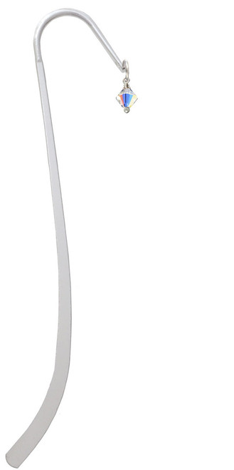 Clear AB - 6mm Crystal Bicone Charm Bookmark