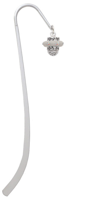 Crystal Spinner Charm Bookmark